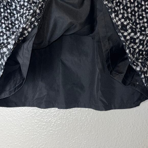 J. Crew Black Mini Skirt Gingham Pattern Pull on women’s size 4 | Sidewalk skirt - Picture 8 of 14